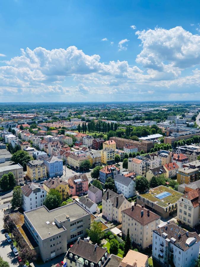 Hotelturm Augsburg Appartment 29 Stock Exterior foto